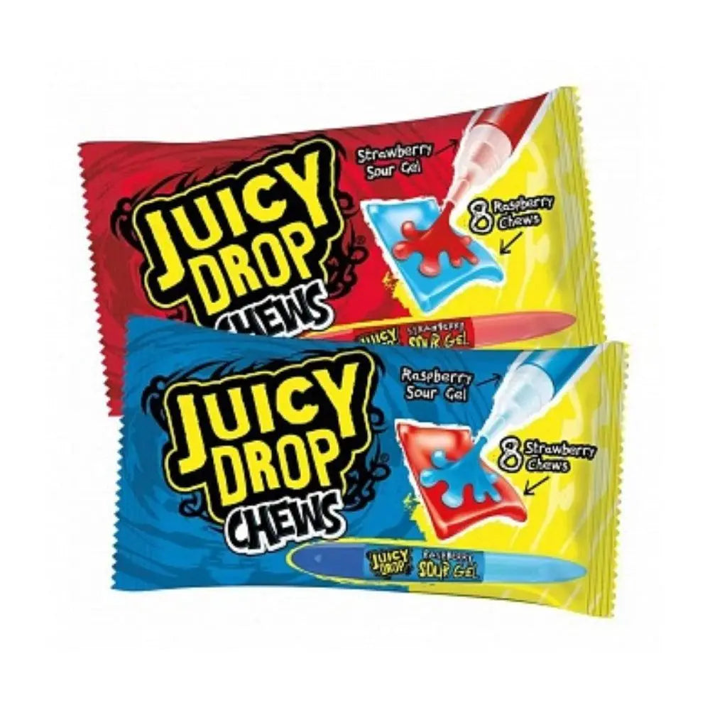 Bazooka Juicy Drop žvakaći bomboni u vrećicama, jagoda i malina