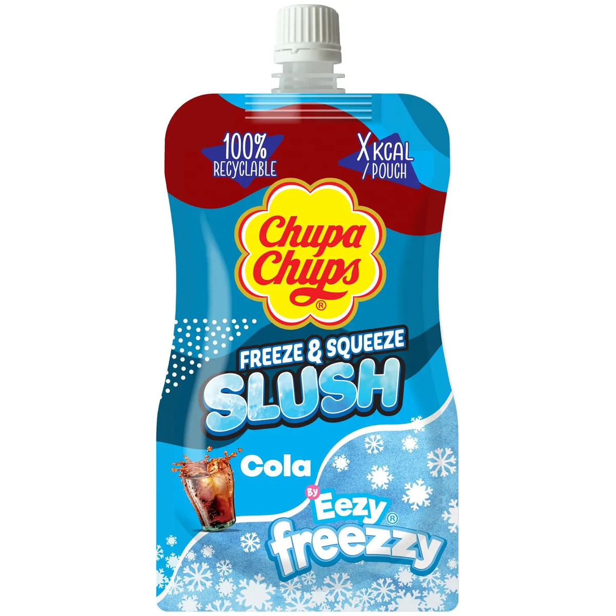 Chupa Chups slush vrećica s grlićem, okus cola, za zamrzavanje