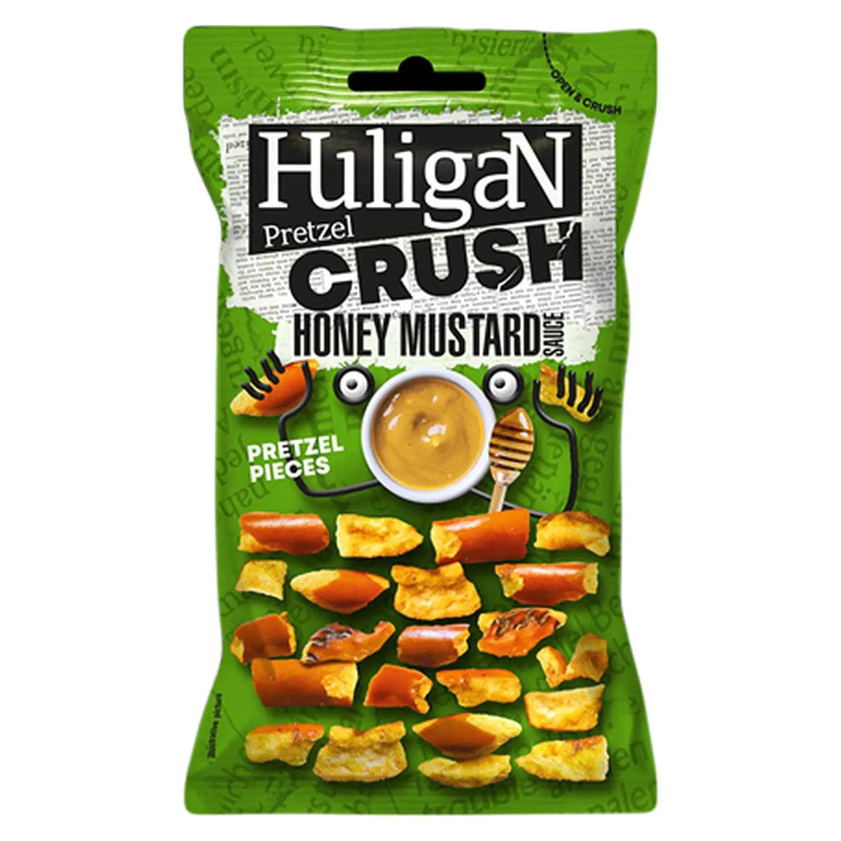 HuligaN Pretzel Crush umak med i senf u pakiranju, vrećica 65 g