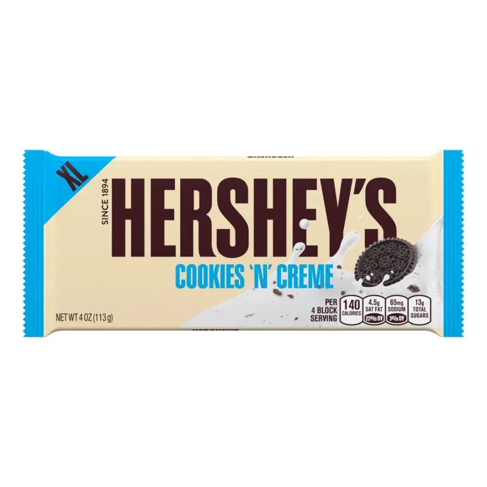 Čokoladna pločica Hershey's Cookies 'N' Creme XL u plavom pakiranju s kremom