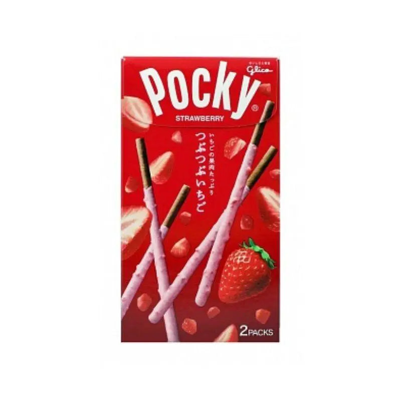 Pocky Tsubu Tsubu jagoda, 2 paketi u crvenoj kutiji, 58 g