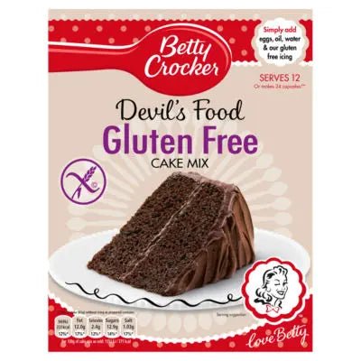 Betty Crocker Cake Mix Gluten Free Devil's Food 425g - OhMyCandyBox