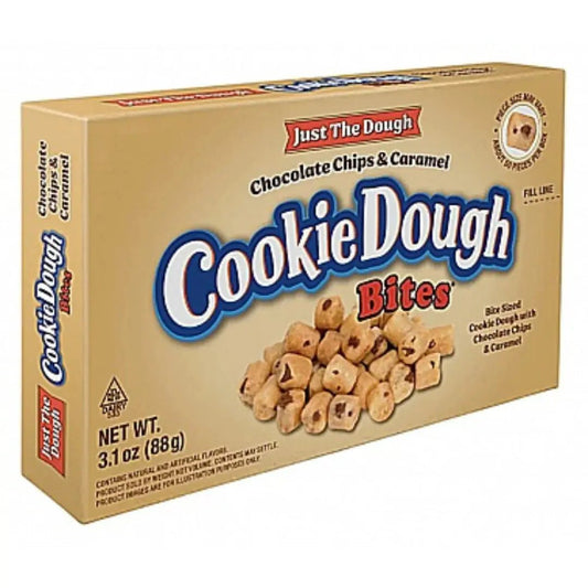 Just The Dough Cookie Dough Bites Chocolate Chips & Caramel 88g - OhMyCandyBox